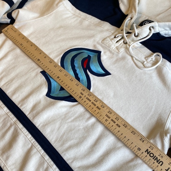 Seattle Kraken '47 Rockaway Lace-Up Pullover Hoodie - Picture 10 of 10